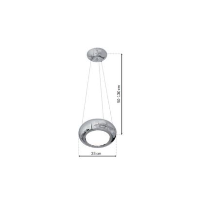 LED Lustr na lanku MERCURIO 1xLED/12W/230V