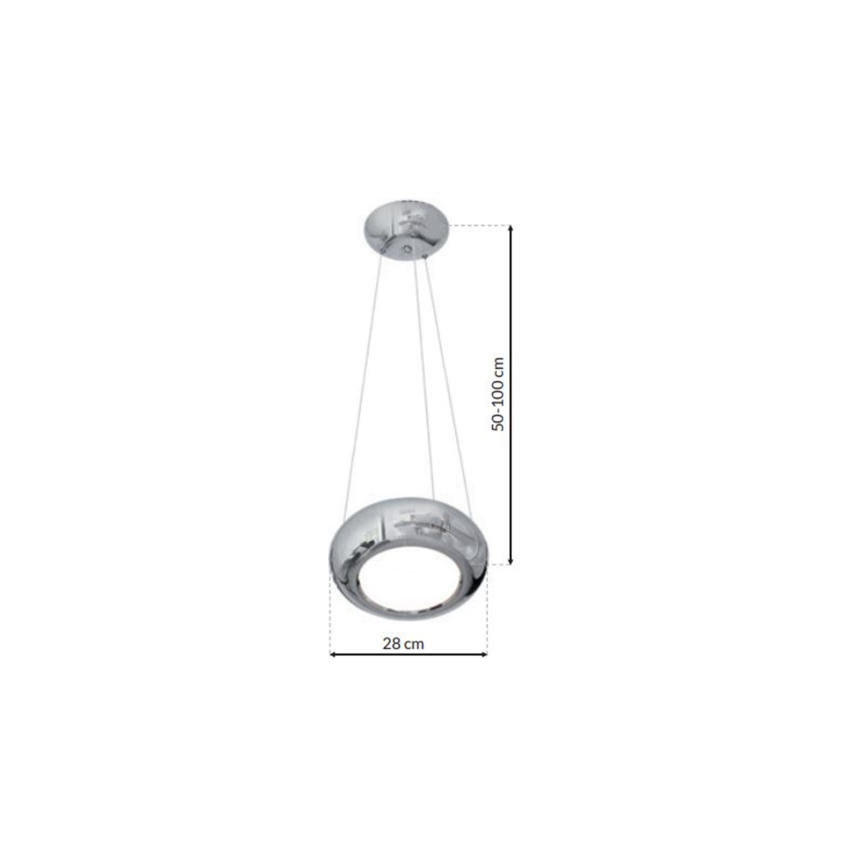 LED Lustr na lanku MERCURIO 1xLED/12W/230V
