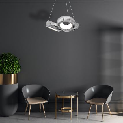 LED Lustr na lanku MERCURIO 3xLED/12W/230V