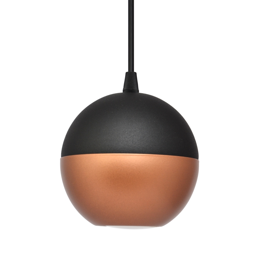 LED Lustr na lanku MIDWAY 3xGU10/4,8W/230V černá/měděná