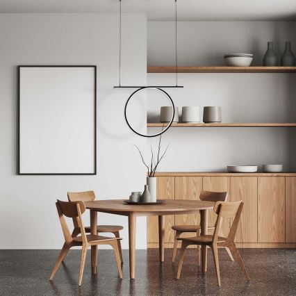 LED Lustr na lanku ODETTA LED/30W/230V 4000K černá