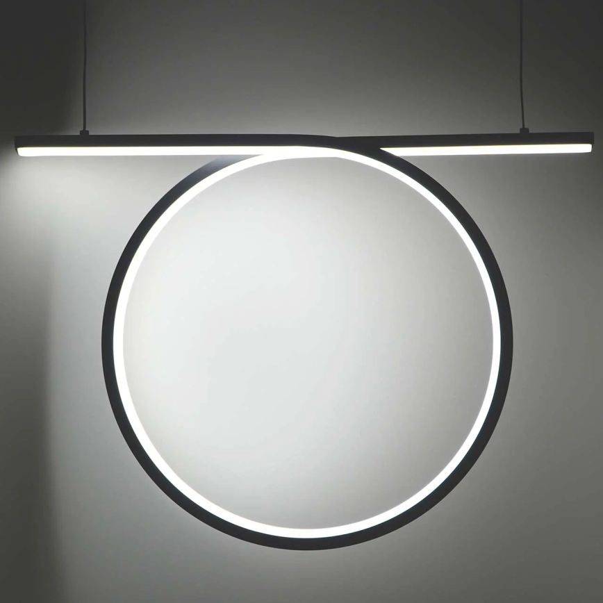 LED Lustr na lanku ODETTA LED/30W/230V 4000K černá