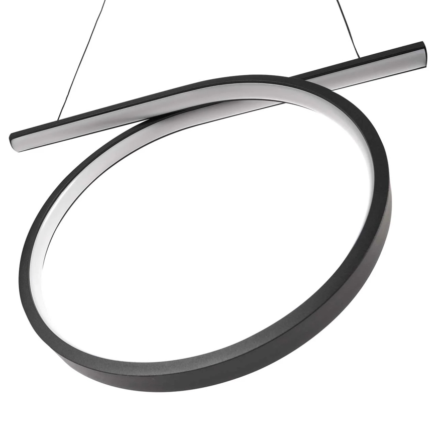 LED Lustr na lanku ODETTA LED/30W/230V 4000K černá