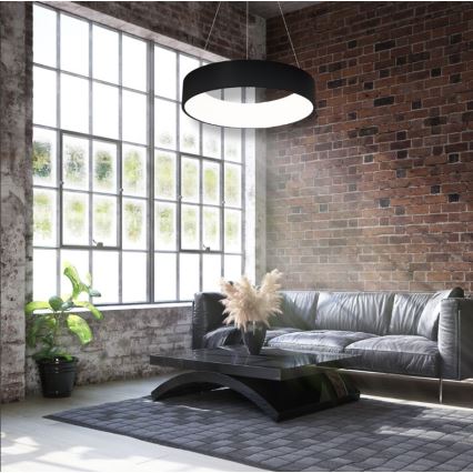 LED Lustr na lanku OHIO BLACK LED/24W/230V