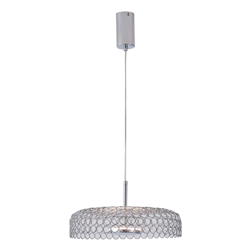 LED Lustr na lanku PERFORATO LED/10W/230V 3000K lesklý chrom pr. 35 cm