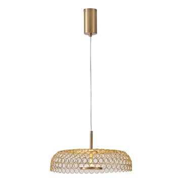 LED Lustr na lanku PERFORATO LED/10W/230V 3000K zlatá pr. 35 cm