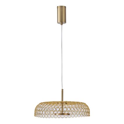 LED Lustr na lanku PERFORATO LED/10W/230V 3000K zlatá pr. 35 cm