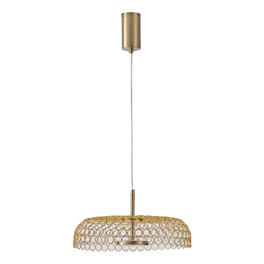 LED Lustr na lanku PERFORATO LED/10W/230V 3000K zlatá pr. 35 cm