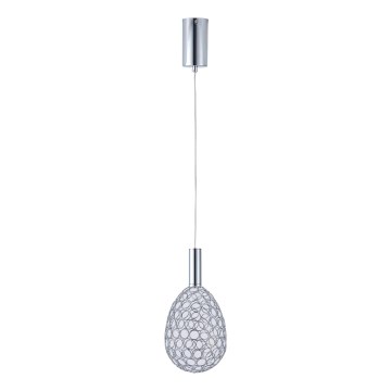 LED Lustr na lanku PERFORATO LED/6,3W/230V 3000K lesklý chrom pr. 14 cm