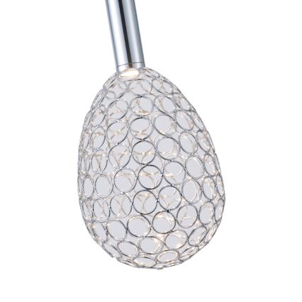 LED Lustr na lanku PERFORATO LED/6,3W/230V 3000K lesklý chrom pr. 14 cm