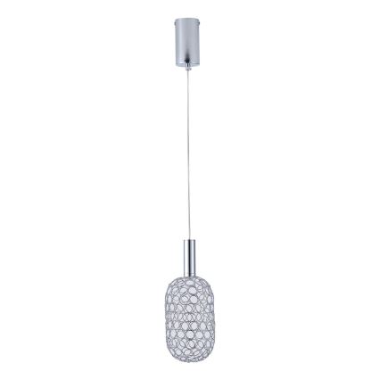 LED Lustr na lanku PERFORATO LED/6,3W/230V 3000K lesklý chrom pr. 20 cm