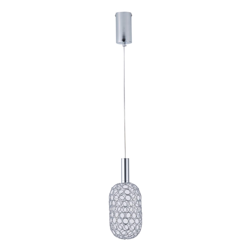 LED Lustr na lanku PERFORATO LED/6,3W/230V 3000K lesklý chrom pr. 20 cm