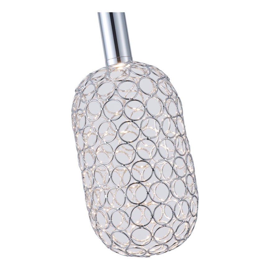 LED Lustr na lanku PERFORATO LED/6,3W/230V 3000K lesklý chrom pr. 20 cm