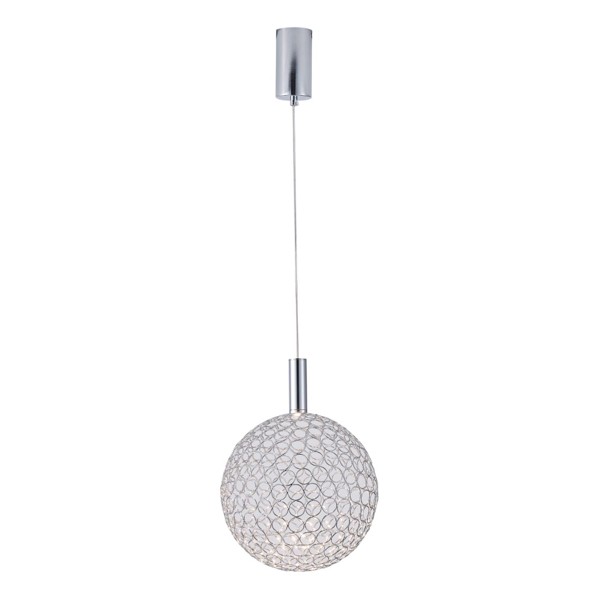 LED Lustr na lanku PERFORATO LED/6,3W/230V 3000K lesklý chrom pr. 20 cm