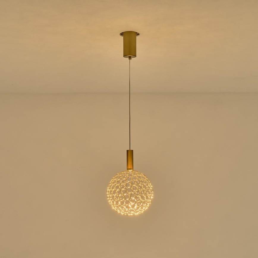LED Lustr na lanku PERFORATO LED/6,3W/230V 3000K lesklý chrom pr. 20 cm