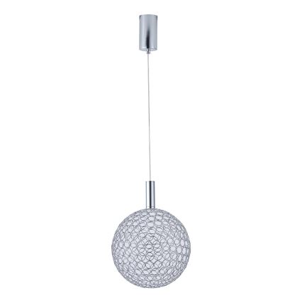 LED Lustr na lanku PERFORATO LED/6,3W/230V 3000K lesklý chrom pr. 20 cm