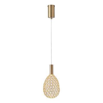 LED Lustr na lanku PERFORATO LED/6,3W/230V 3000K zlatá pr. 14 cm