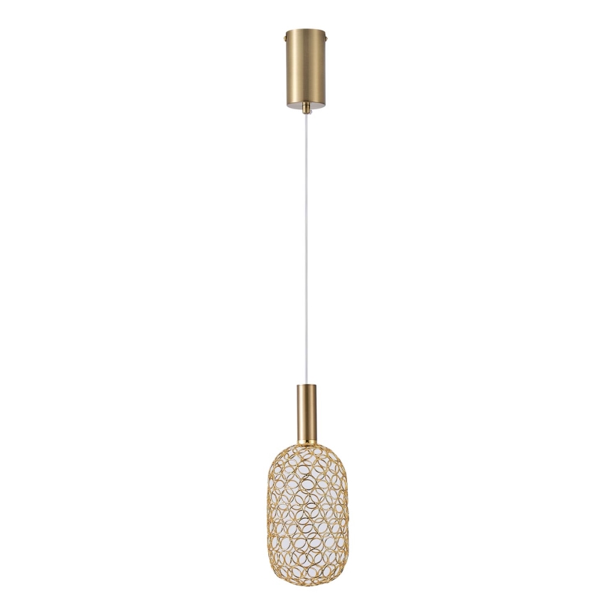 LED Lustr na lanku PERFORATO LED/6,3W/230V 3000K zlatá pr. 20 cm