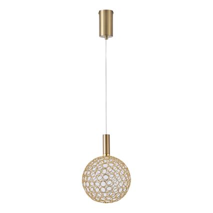 LED Lustr na lanku PERFORATO LED/6,3W/230V 3000K zlatá pr. 20 cm