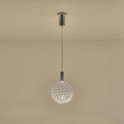 LED Lustr na lanku PERFORATO LED/6,3W/230V 3000K zlatá pr. 25 cm