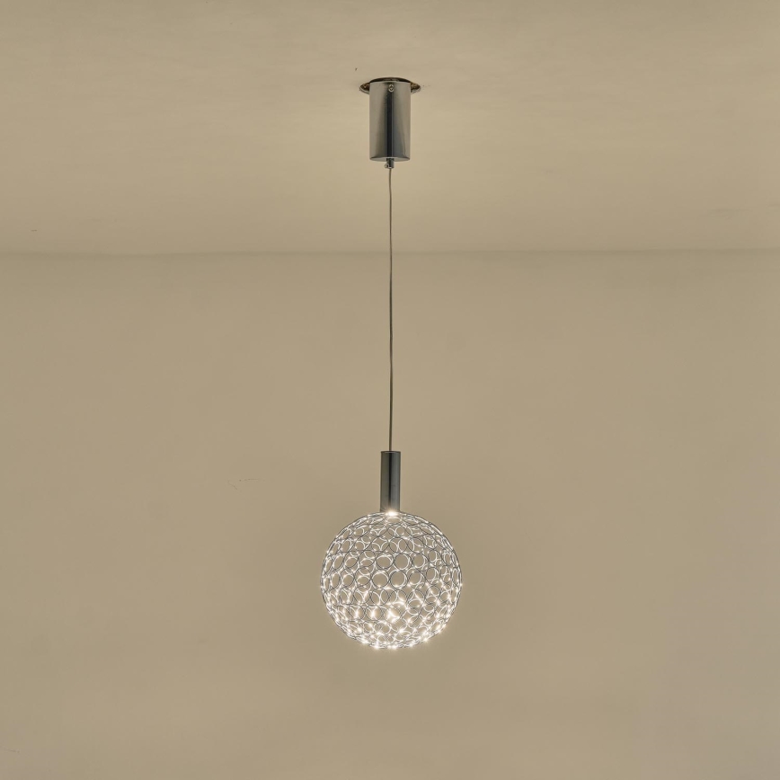 LED Lustr na lanku PERFORATO LED/6,3W/230V 3000K zlatá pr. 25 cm