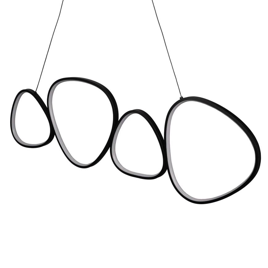 LED Lustr na lanku PETRA LED/48W/230V 4000K černá