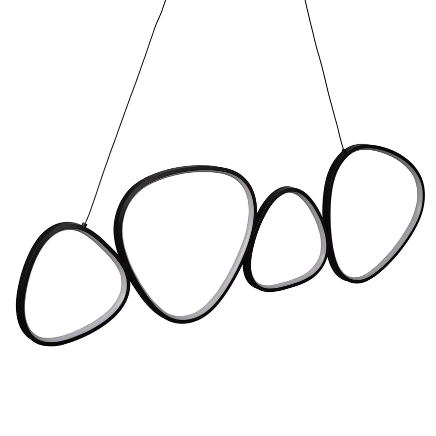 LED Lustr na lanku PETRA LED/48W/230V 4000K černá