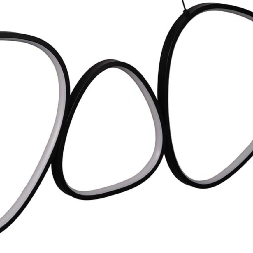 LED Lustr na lanku PETRA LED/48W/230V 4000K černá