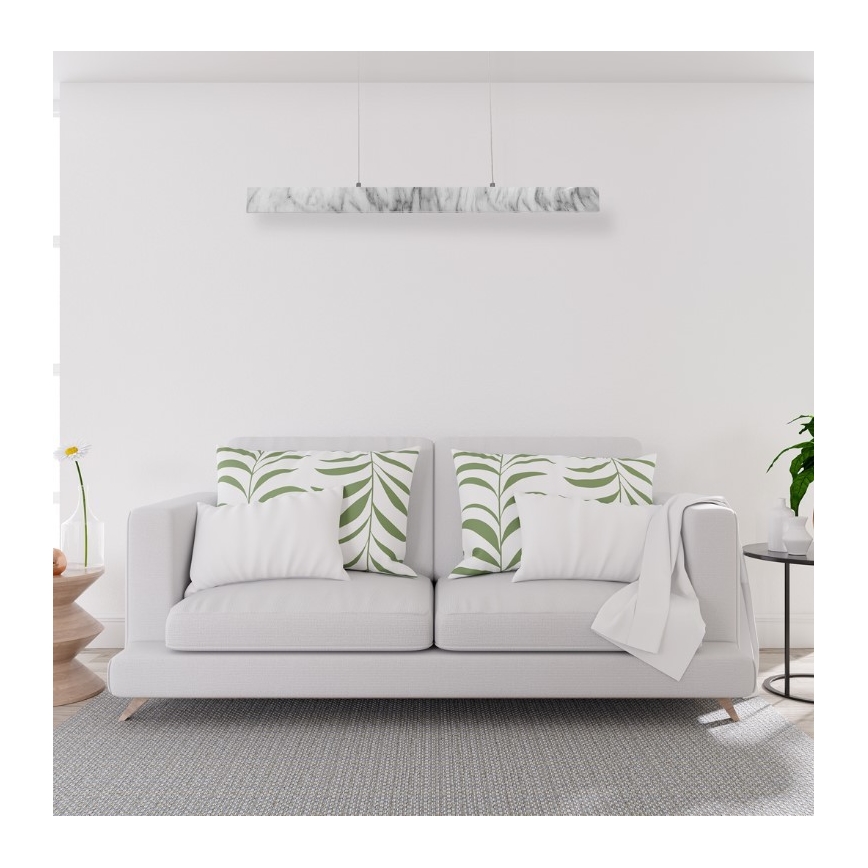 LED Lustr na lanku PIERCE LED/18W/230V bílá/šedá