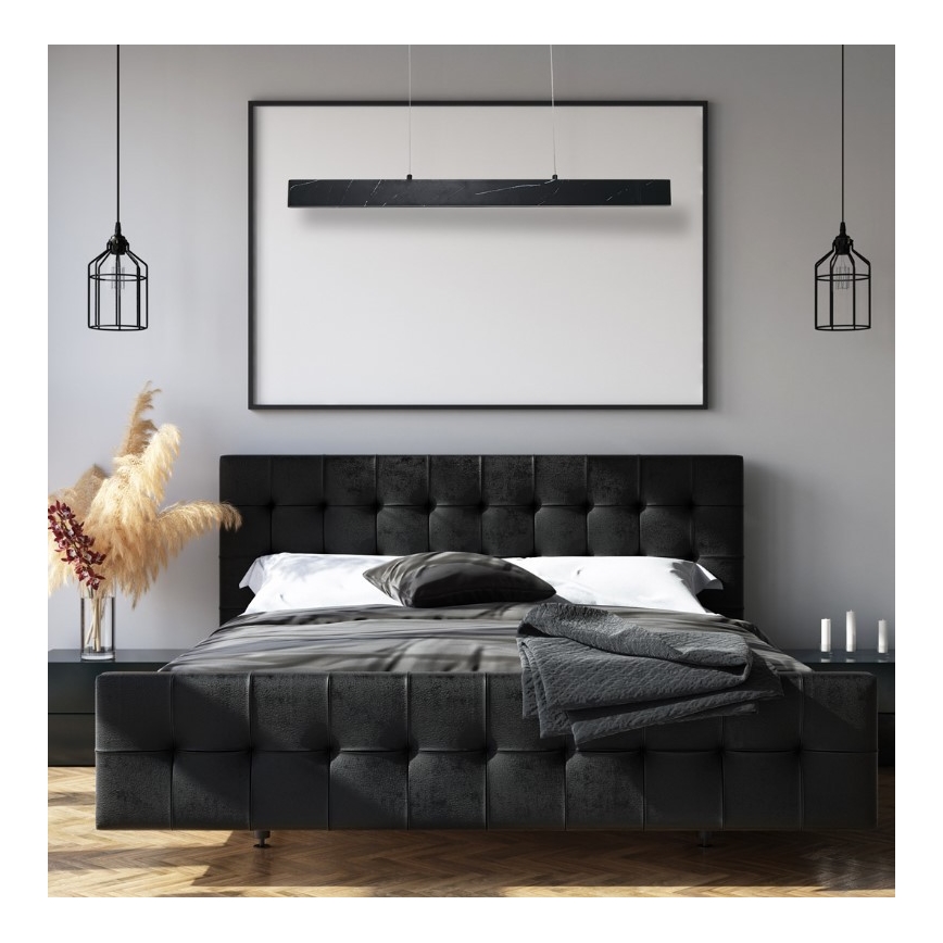 LED Lustr na lanku PIERCE LED/18W/230V černá