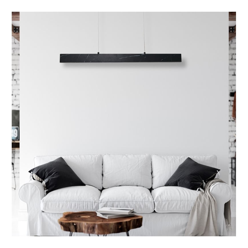 LED Lustr na lanku PIERCE LED/18W/230V černá