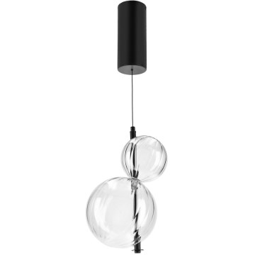 LED Lustr na lanku PLAYA LED/10W/230V černá