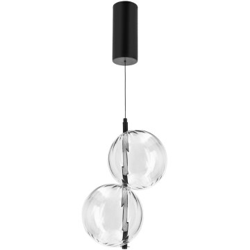 LED Lustr na lanku PLAYA LED/10W/230V černá