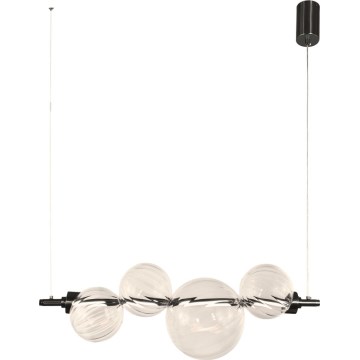 LED Lustr na lanku PLAYA LED/12W/230V černá