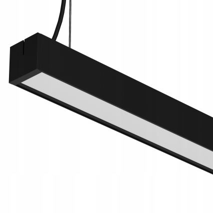 LED Lustr na lanku/přisazený LED/44W/230V 6000K 120 cm černá