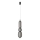 LED Lustr na lanku PUMA LED/15W/230V pr. 14 cm černá