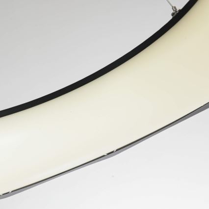 LED Lustr na lanku REUS LED/36W/230V 4000K pr. 61 cm černá