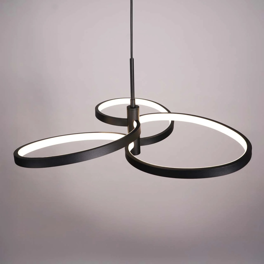 LED Lustr na lanku RIBBON LED/25W/230V 4000K černá