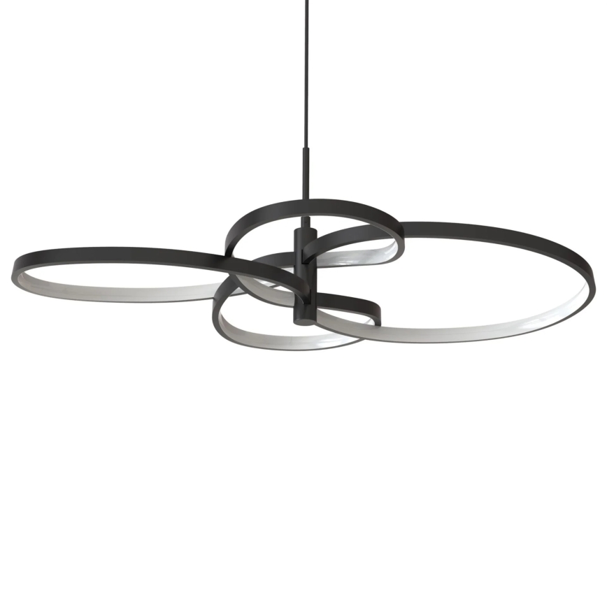 LED Lustr na lanku RIBBON LED/37W/230V 4000K černá