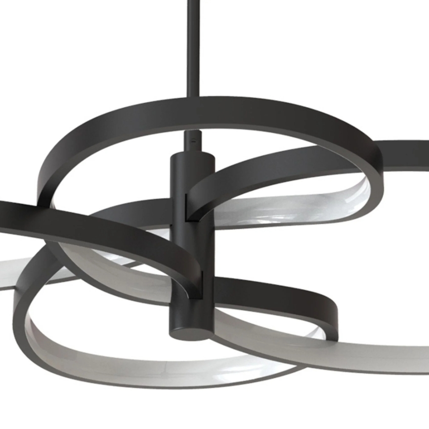 LED Lustr na lanku RIBBON LED/37W/230V 4000K černá