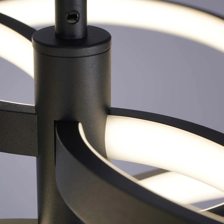 LED Lustr na lanku RIBBON LED/37W/230V 4000K černá