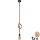 LED Lustr na lanku ROPE 1xE27/8W/230V