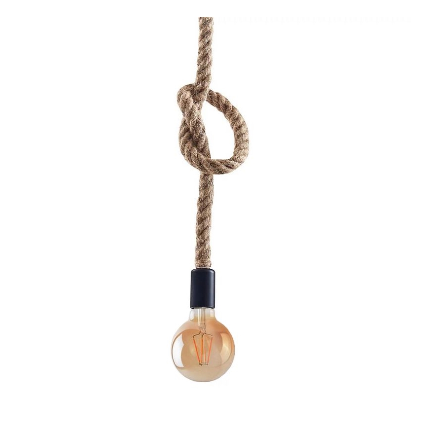 LED Lustr na lanku ROPE 1xE27/8W/230V