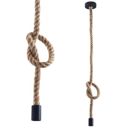 LED Lustr na lanku ROPE 1xE27/8W/230V