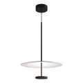 LED Lustr na lanku ROSS LED/13W/230V černá/bílá