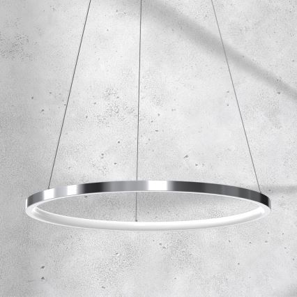 LED Lustr na lanku ROTONDA LED/27W/230V lesklý chrom