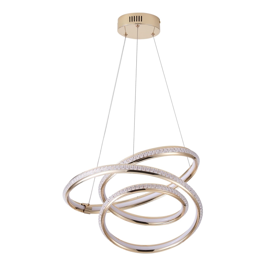 LED Lustr na lanku SATURN LED/38W/230V 3000K 50x50 cm