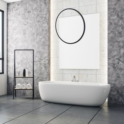 LED Lustr na lanku SATURNO LED/28W/230V pr. 50 cm IP44 černá