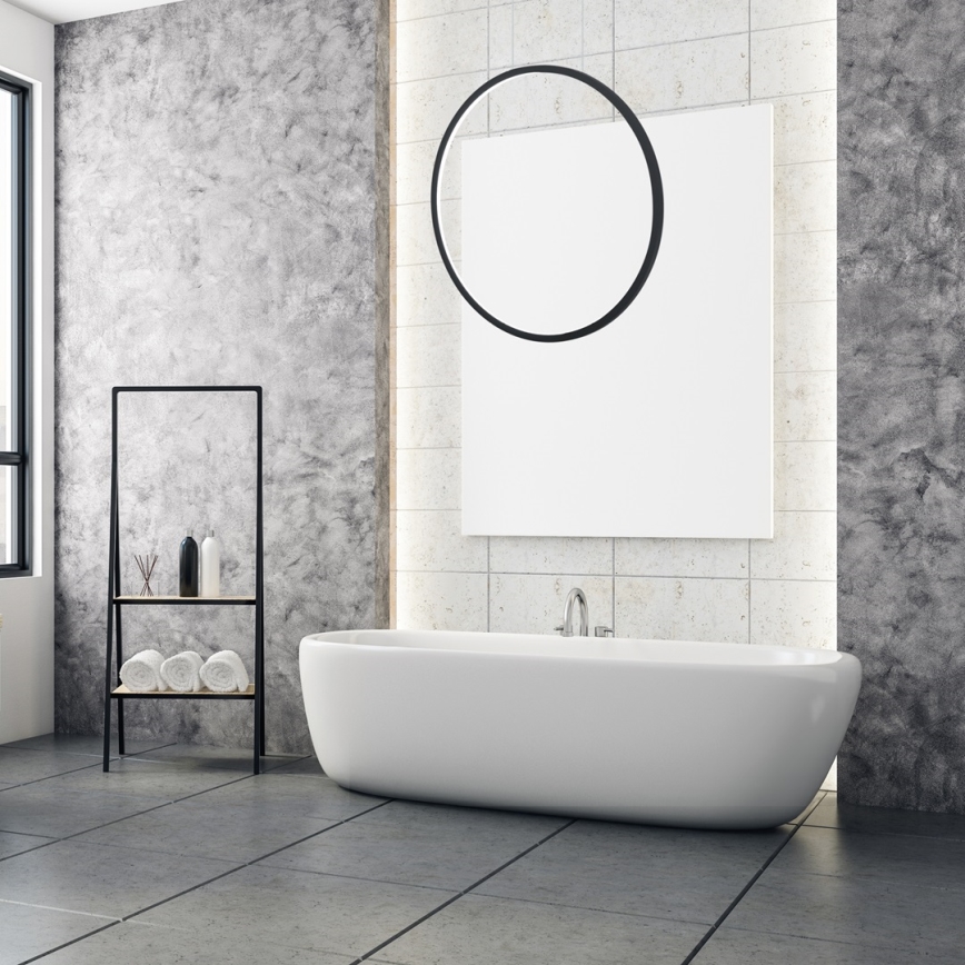 LED Lustr na lanku SATURNO LED/28W/230V pr. 50 cm IP44 černá