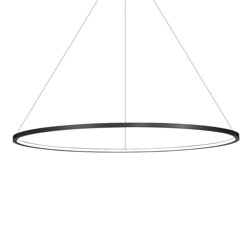 LED Lustr na lanku SATURNO LED/57W/230V pr. 100 cm IP44 černá